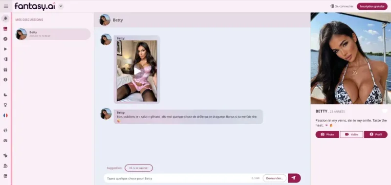Avis Fantasy AI — interface et catalogue de personnages