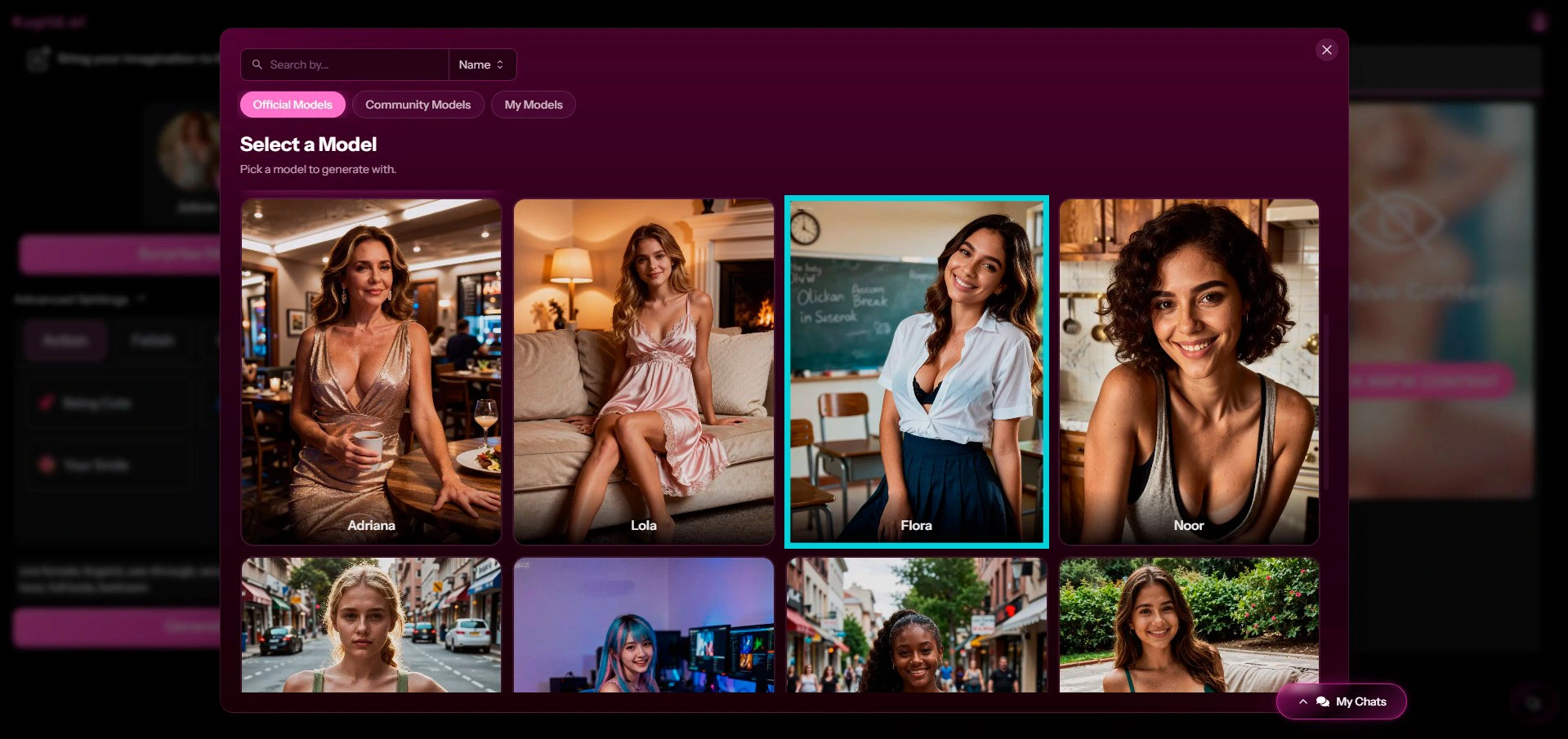 Avis Kupid AI — sélection du modèle officiel pour générer une image