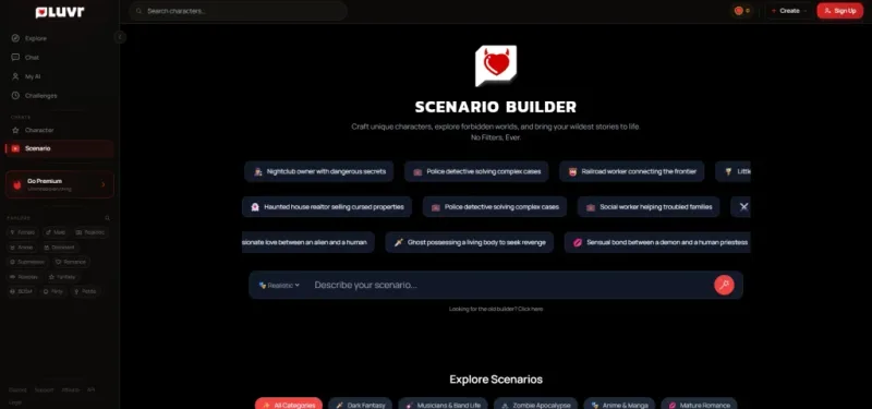 Avis Luvr AI — Scenario Builder création personnalisée