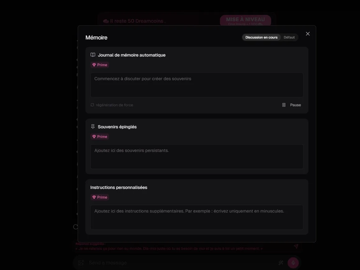 Avis OurDream AI — système mémoire complet