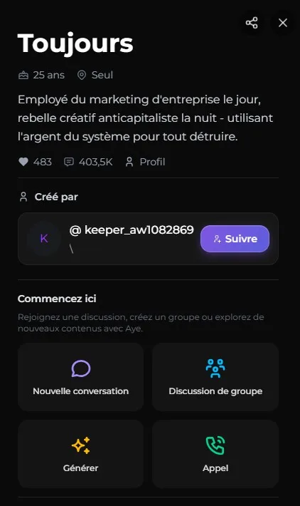 Avis Secrets AI — fiche scénario Toujours